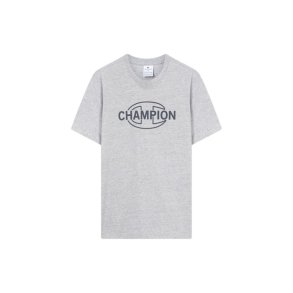 Kort�rmet T-shirt til M�nd Champion Graphic Shop Lysegr�