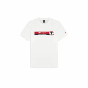 Kortrmet T-shirt til Mnd Champion Crewneck Hvid