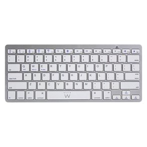Bluetooth-tastatur Ewent EW3161 Hvid Slvfarvet