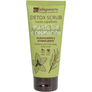 Rensende skrubbecreme La Saponaria Detox - Menta e Rosmarino 100 ml