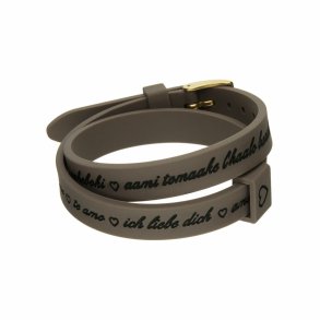 Armbnd til kvinder il mezzometro I LOVE YOU GOLD - BRACCIALE IN SILICONE/SILICONE BRACELET
