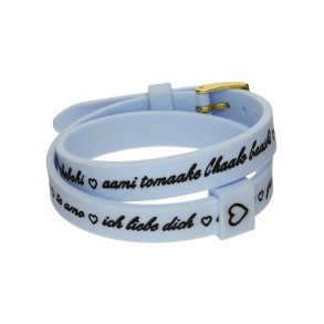 Armbnd til kvinder il mezzometro I LOVE YOU GOLD - BRACCIALE IN SILICONE/SILICONE BRACELET