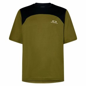Kortrmet T-shirt til Mnd Oakley Free Ride SS Grn Oliven