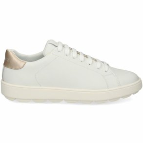 Kvinde Casual Sneakers Geox Spherica Ecub-1 Hvid