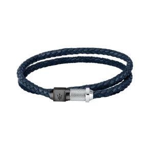 Armbnd til mnd Maserati JM223AVE19 Slv Marinebl