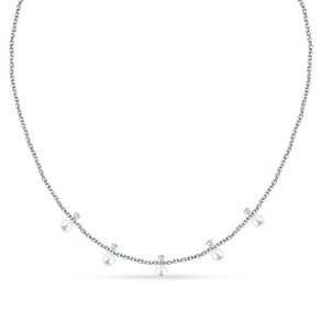 Halsk�de til kvinder Morellato SAWM03 S�lvfarvet