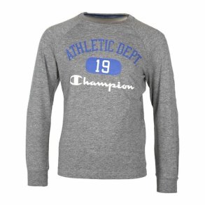 Langrmet T-shirt til Brn Champion Lysegr