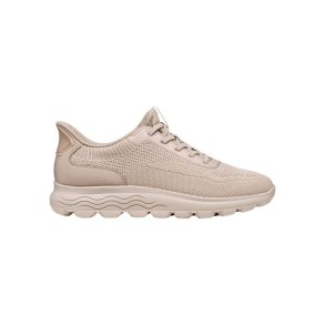 Kvinde Casual Sneakers Geox D Spherica Plus A Beige