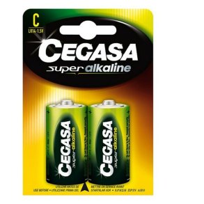 Alkalinebatterier Cegasa B.LR14 C 1,5V (2 uds)