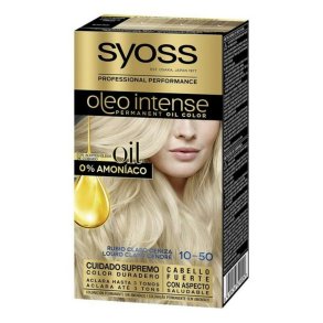 Permanent Farve   Syoss Olio Intense Uden ammoniak N 10,50 Lys Askeblond