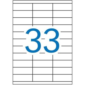 Selvklbende etiketter Apli 1270 Hvid 100 Ark 70 x 25,4 mm