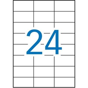 Selvklbende etiketter Apli 1273 100 Ark 70 x 37 mm Hvid