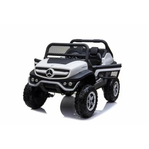 El-bil til brn Mercedes Benz Unimog Hvid 12 V