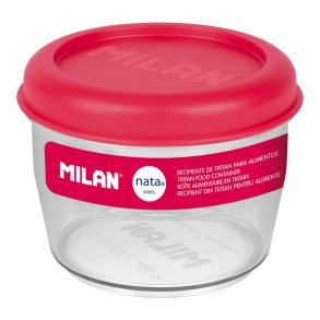Hermetisk madkasse Milan 500 ml Pink Gennemsigtig Plastik Cirkulr  12 cm