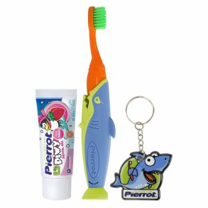 Conjunto de Pasta de Dentes com Escova Pierrot SHARKY