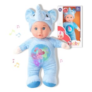Baby Dukke Reig 30 cm Elefant Bamse Bl (30 cm)