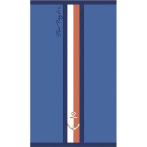 Strandhndklde Secaneta Portals Marinebl 90 x 165 cm Jacquard