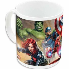 Krus The Avengers Infinity Hvid Keramik R�d (350 ml)