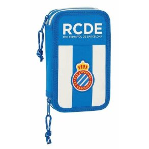 Dobbelt penalhus RCD Espanyol Bl Hvid 12,5 x 19,5 x 4 cm