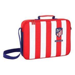 Skole skoletaske Atltico Madrid Rd Bl Hvid (38 x 28 x 6 cm)