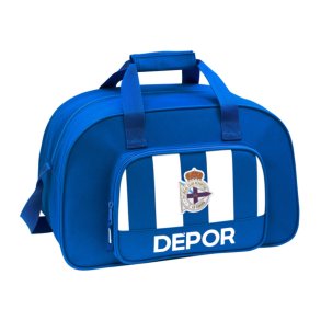 Sportstaske R. C. Deportivo de La Corua Bl Hvid (40 x 24 x 23 cm)