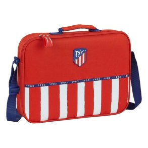 Skole skoletaske Atltico Madrid Rd Bl Hvid (38 x 28 x 6 cm)
