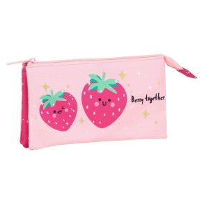 Tredobbelt bretaske Berry Brillant BlackFit8 Berry brilliant Pink 22 x 12 x 3 cm