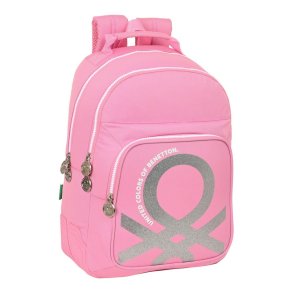 Skoletaske Benetton Pink (32 x 42 x 15 cm)
