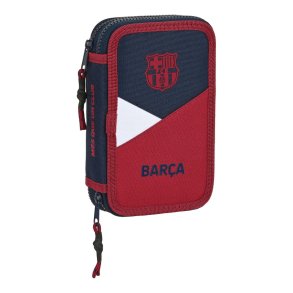Dobbelt penalhus F.C. Barcelona Corporativa Bl Rdbrun 12.5 x 19.5 x 4 cm (28 Dele)