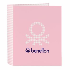 Ringbind Benetton Vichy Pink A4 27 x 33 x 6 cm