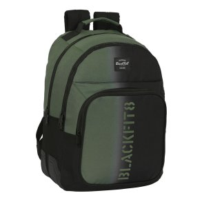 Skoletaske BlackFit8 Gradient Sort Militrgrn 32 x 42 x 15 cm