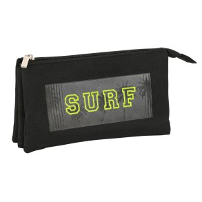 Tredobbelt bretaske Safta Surf Sort (22 x 12 x 3 cm)