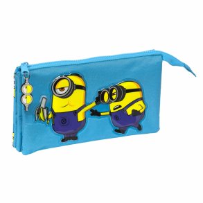 Tredobbelt bretaske Minions Minionstatic Bl (22 x 12 x 3 cm)