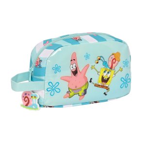Termomadkasse Spongebob Stay positive Bl Hvid (21.5 x 12 x 6.5 cm)