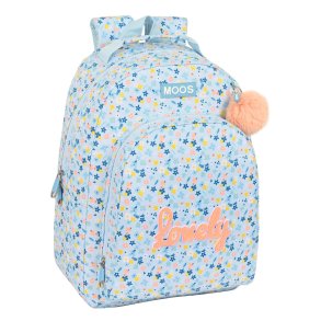 Skoletaske Moos Lovely Bl 32 x 42 x 15 cm