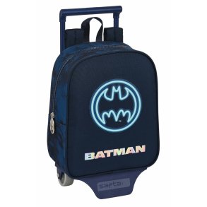 Skolerygsk med Hjul Batman Legendary Marinebl 22 x 27 x 10 cm