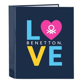 Ringbind Benetton Love Marinebl A4 (27 x 33 x 6 cm)