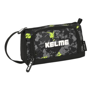 Penalhus med Tilbehr Kelme Jungle Sort Gr Lime 20 x 11 x 8.5 cm (32 Dele)