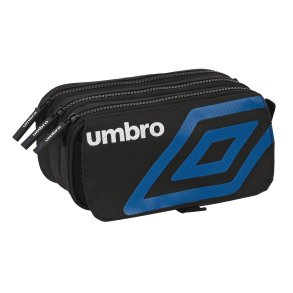 Tredobbelt bretaske Umbro Flash Sort (21,5 x 10 x 8 cm)