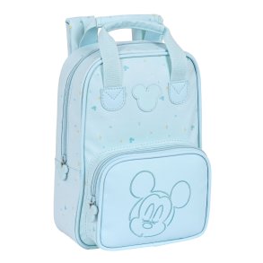 Skoletaske Mickey Mouse Clubhouse Lysebl 20 x 28 x 8 cm