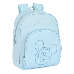 Skoletaske Mickey Mouse Clubhouse Baby Lysebl 28 x 34 x 10 cm