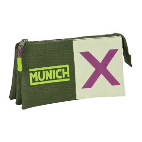Tredobbelt bretaske Munich Bright khaki Grn 22 x 12 x 3 cm