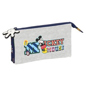 Tredobbelt bretaske Mickey Mouse Clubhouse Only one Marinebl 22 x 12 x 3 cm