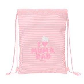 Rygs�k med Snore Safta Love Pink 26 x 34 x 1 cm