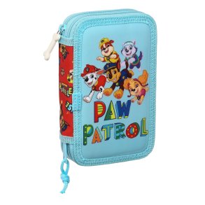 Penalhus med Tilbehr The Paw Patrol Funday Bl Rd 12.5 x 19.5 x 4 cm (28 Dele)