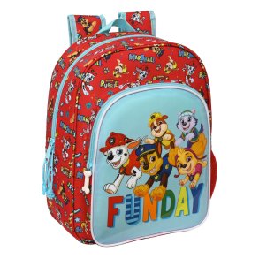 Brnetaske The Paw Patrol Funday Rd Lysebl (26 x 34 x 11 cm)