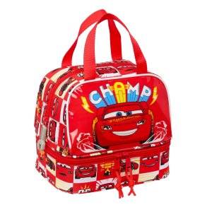 Madkasse med tilbehr Cars Let's race Rd Hvid 20 x 20 x 15 cm