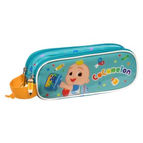 Dobbelt carry-all CoComelon Back to class Lysebl (21 x 8 x 6 cm)