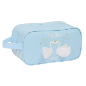 Rejseskotaske Glow Lab Cisnes Lysebl 29 x 15 x 14 cm