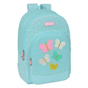 Skoletaske Moos Butterflies Bl 30 x 46 x 14 cm